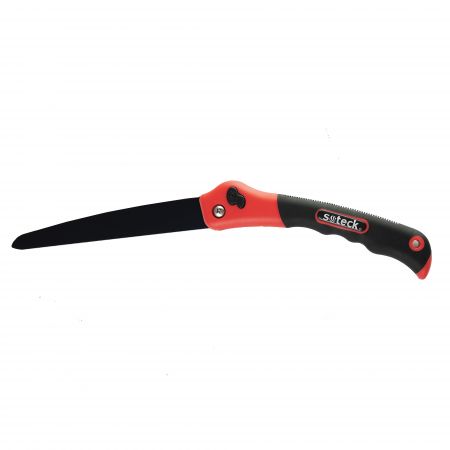Open position folding hand saw